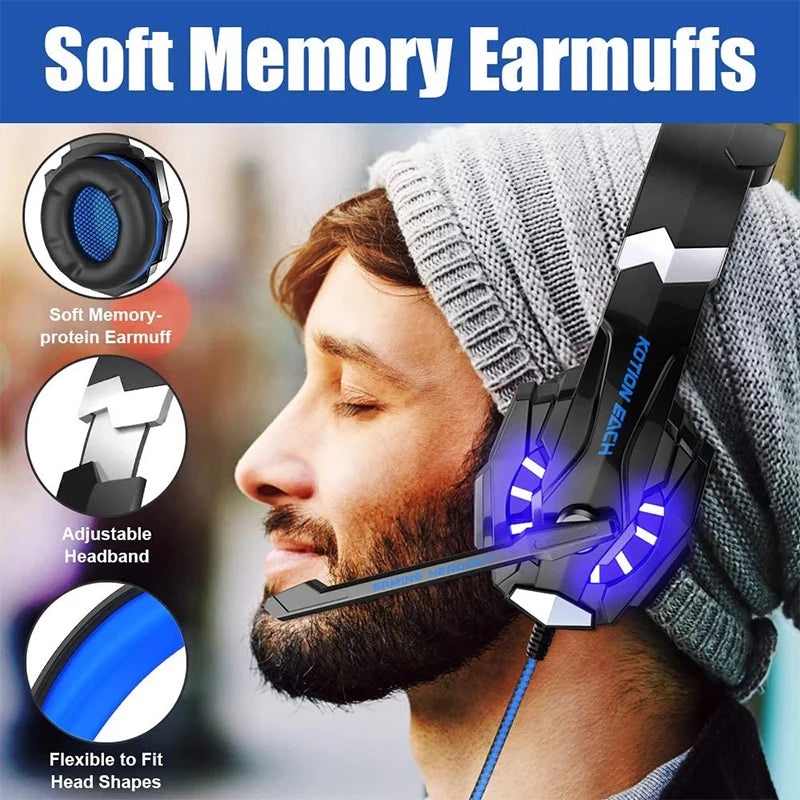 G9000 Gaming Headset Over-Ear Wired Headphones Deep Bass Stereo