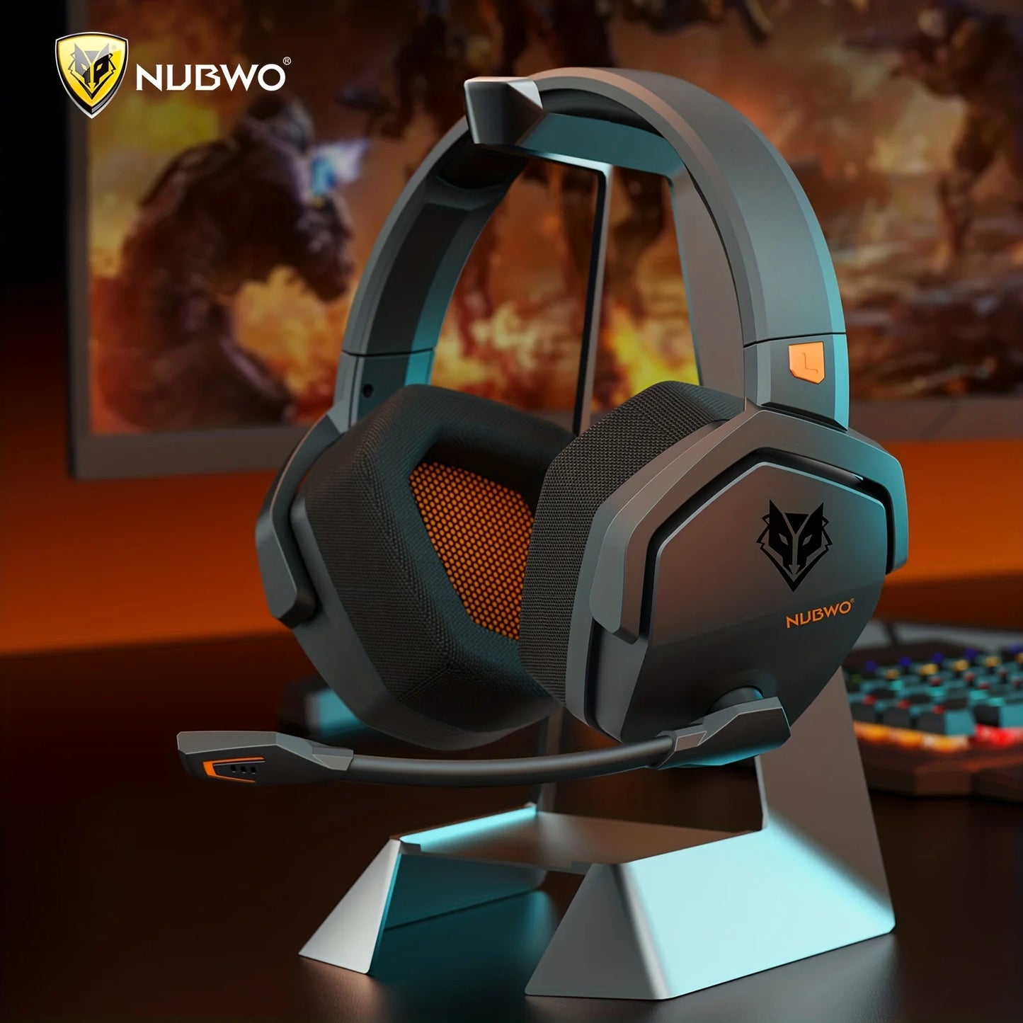 NUBWO G06 Gaming Headset Ultra-Low Latency Bluetooth Headphones With Mic