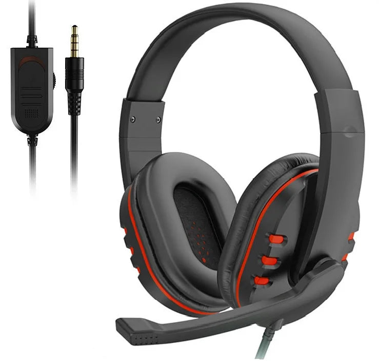 Headphones 3.5mm Wired Gaming Headset Earphones with Microphone