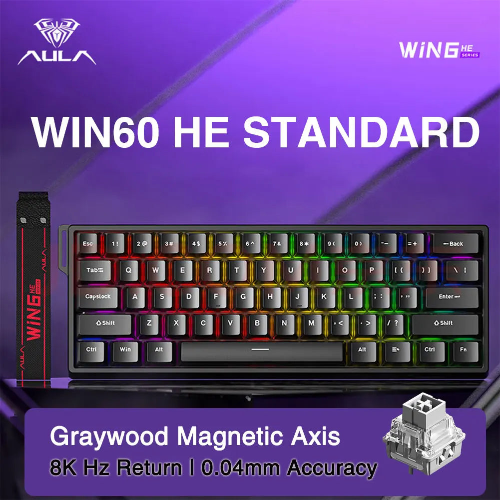 AULA WIN60 WIN68 HE Esports Magnetic Switch Keyboard