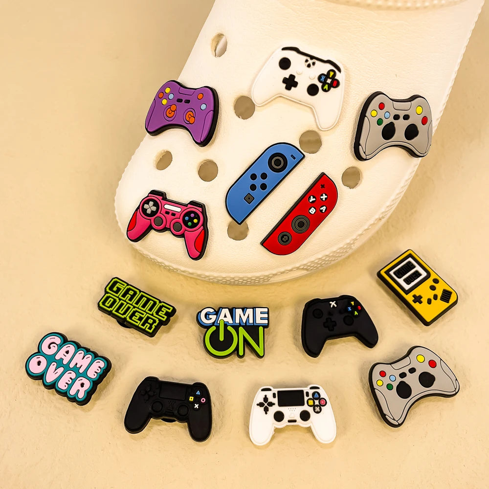 Pins Charms Game Console Gamepad Decorations  Favor Gifts Clog Accessories .