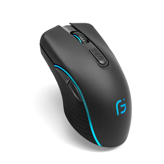 Rechargeable Computer Mouse Dual Mode Bluetooth+2.4Ghz Wireless Gamer