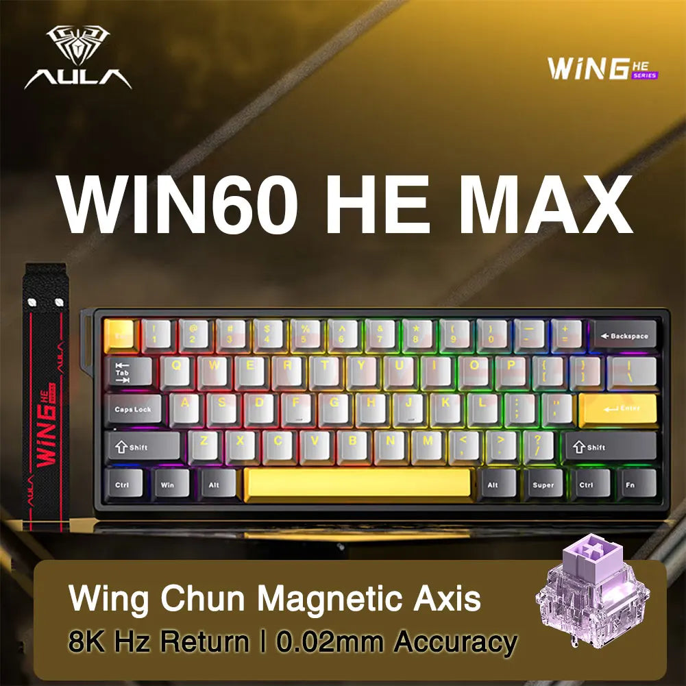 AULA WIN60 WIN68 HE Esports Magnetic Switch Keyboard