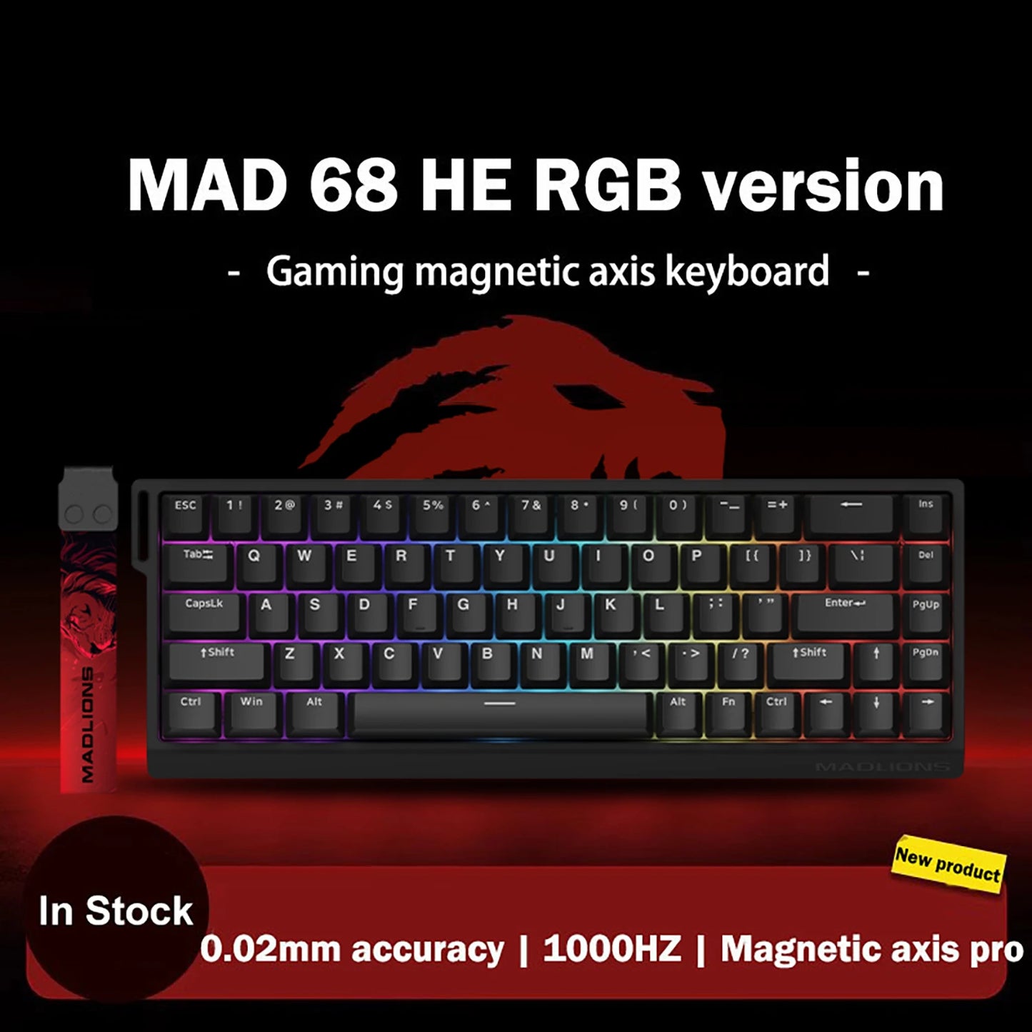 MADLIONS MAD  Gaming Magnetic Switch Keyboard Wired