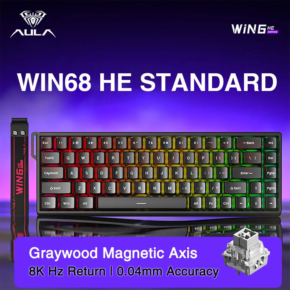 AULA WIN60 WIN68 HE Esports Magnetic Switch Keyboard