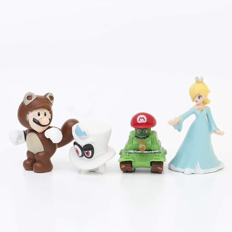 Super Mario Bros Action Figures Kawaii Bowser Anime Figure .