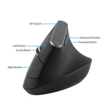 CHYI Wireless Vertical Mouse Ergonomic Office Computer Mouse