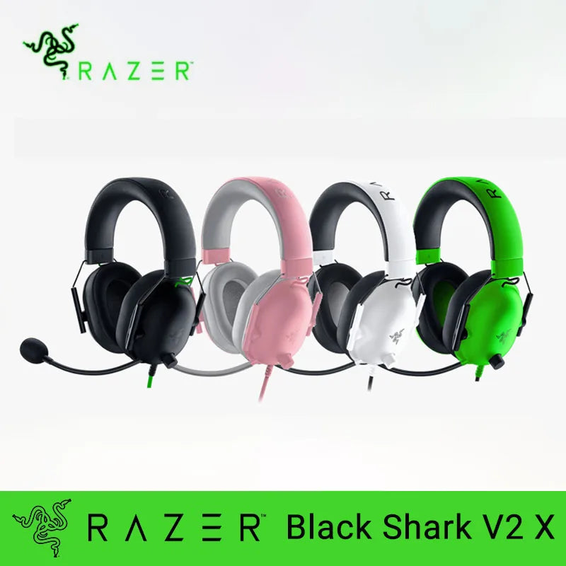 Razer BlackShark V2 X Headphone Wired Gaming Headset .