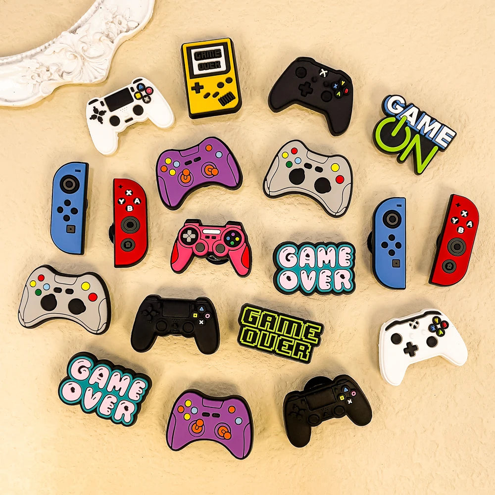 Pins Charms Game Console Gamepad Decorations  Favor Gifts Clog Accessories .