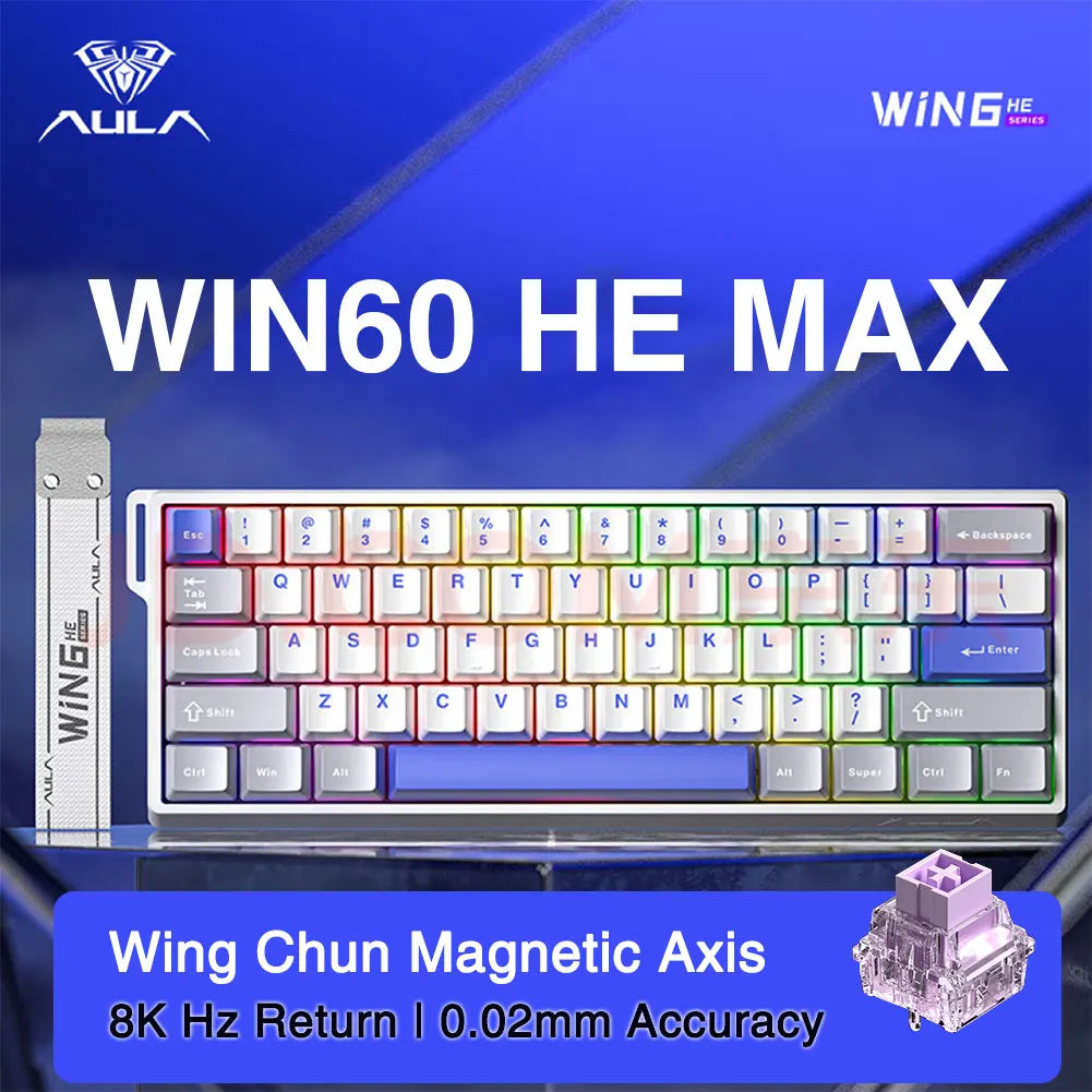 AULA WIN60 WIN68 HE Esports Magnetic Switch Keyboard