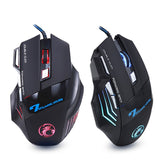 Ergonomic Wired Gaming Mouse LED 5500 DPI USB Computer Mouse Gamer RGB Mice