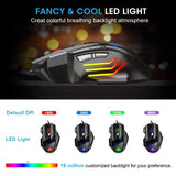 Ergonomic Wired Gaming Mouse LED 5500 DPI USB Computer Mouse Gamer RGB Mice
