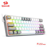 REDRAGON Fizz K617 RGB USB Mini Mechanical Gaming Keyboard Red Switch 61 Keys